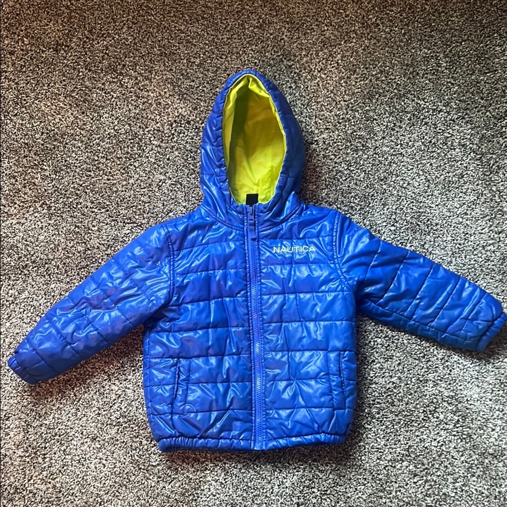 Nautica Blue Hooded Jacket